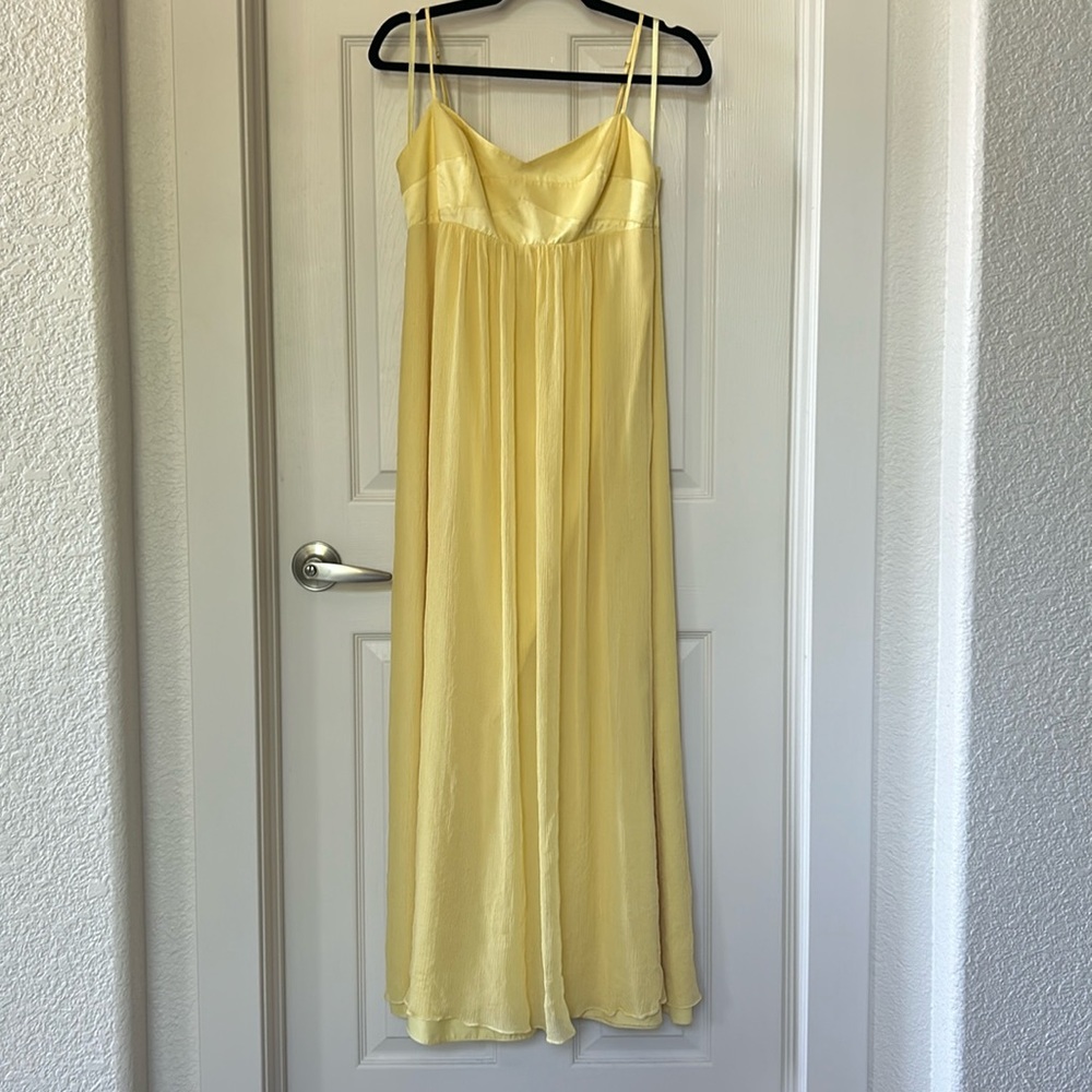 BCBG MaxAzria Pale Yellow Maxi